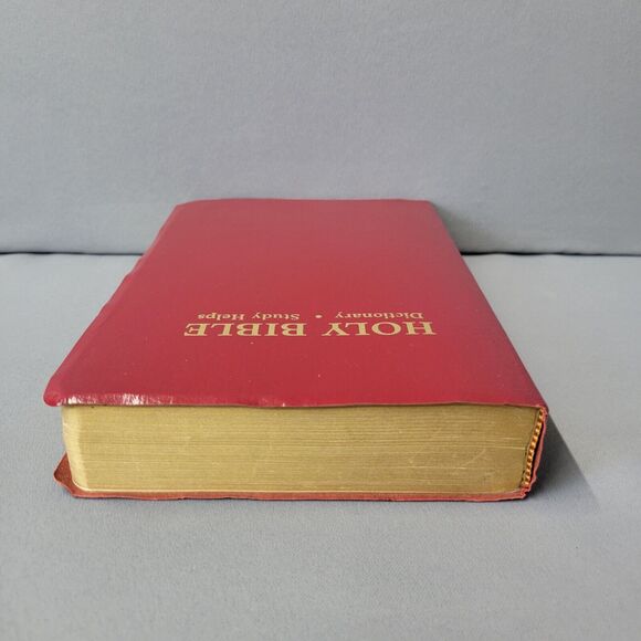The Holy Bible KJV Old & New Testament Book Red 1989 Words Of Christ In Red - Picture 8 of 15